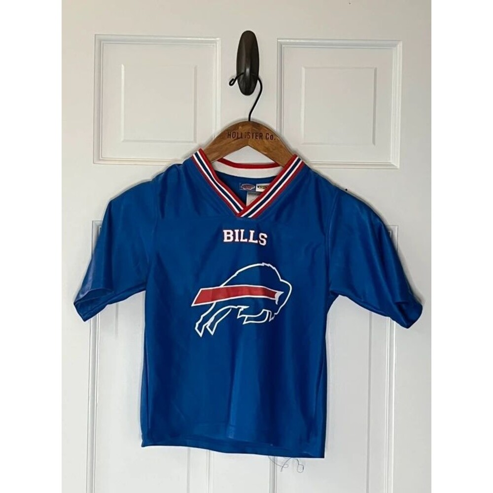 Vintage Buffalo Bills Youth Jersey Size 6 Sports Specialties Logo 7 NFL Blue